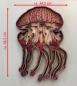 Preview: Medusa (Qualle) als Mandala Wandbild - Abmessungen